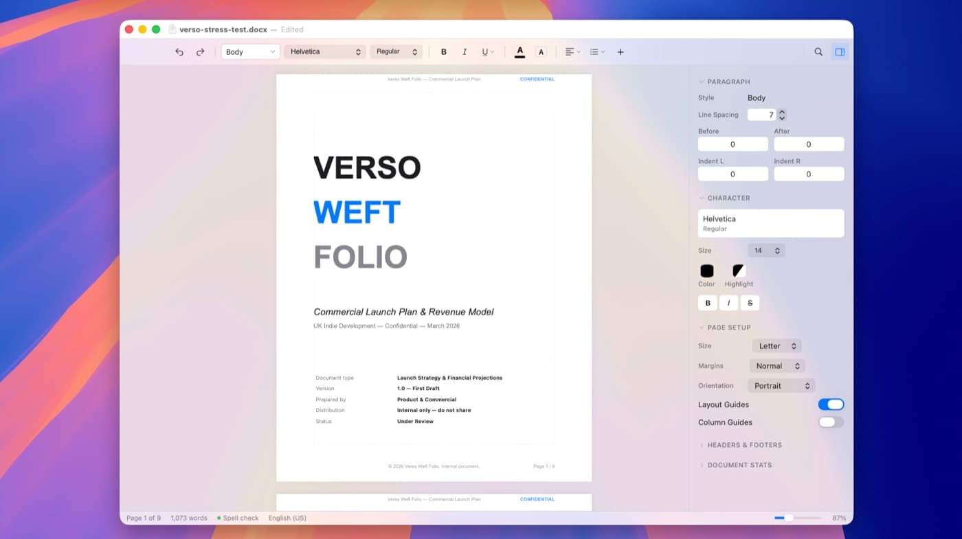 Complex Word document